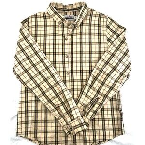 Panhandle Slim Western Wear  Long Sleeve Button-Down Plaid Vintage Mens Shirt M